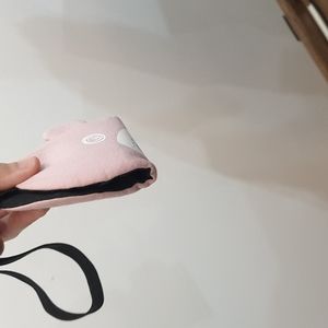 Small pink money wallet for women